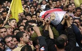 İsrail Tanklarından Açılan Ateşle Şehid Olan Filistinli Toprağa Verildi