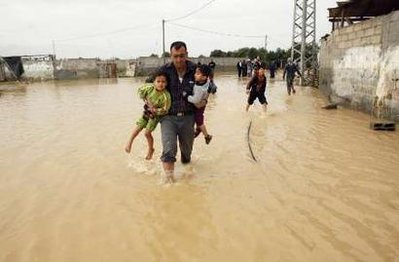 Gazze'deki Sel Görüntüleri(FOTO)