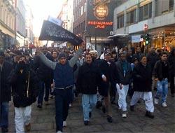 Norveç'te 'karikatür' eylemi -FOTO