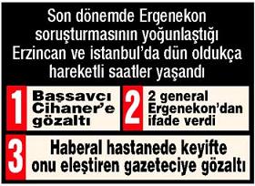 Başsavcı, 'Ergenekon'dan gözaltında
