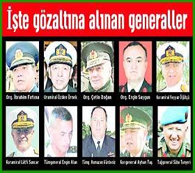 7'si muvazzaf 8 asker mahkemeye sevkedildi