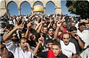 Yahudiler Mescid-i Aksa'nın yıkılış filmini çekti.