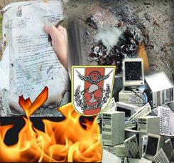 5 kamyon belgeyi imha ettik