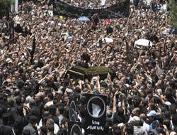 Yüzbinler Fadlallah'ın Cenazesinde Toplandı(FOTO)