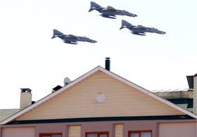 Erdoğan'ın Çatısında F-16 Provası