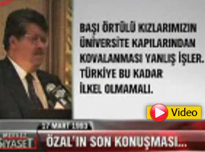 Son Konuşmasında Başörtüsü Vardı(VİDEO)