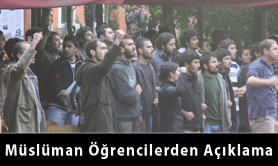 Müslüman Öğrencilerden Açıklama