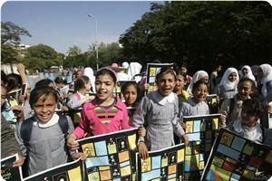 Filistinli Çocuklardan Kuşatmaya Protesto