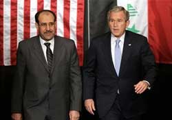 Bush'tan Maliki'ye övgüler