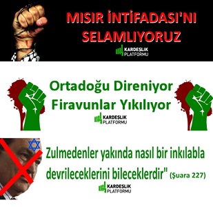 Mısır İntifadasına Destek Yürüyüşü