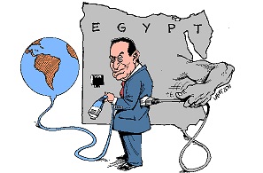 Mübarek'ten İsrail'in Karartma Taktiği