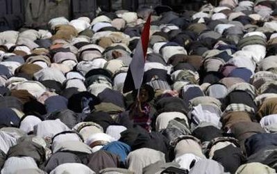 Yemen'de Yüzbinler Ayakta-FOTO