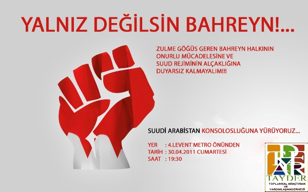 Suud Konsolosluğu'nda Eylem Çağrısı-FOTO