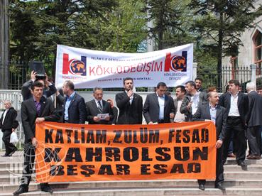 Beyazıd'da Suriye Rejimi Protesto Edildi-FOTO