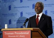 Annan konuşmaya başladı