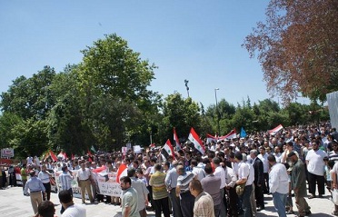 İstanbul'da Suriye Protestosu(FOTO)