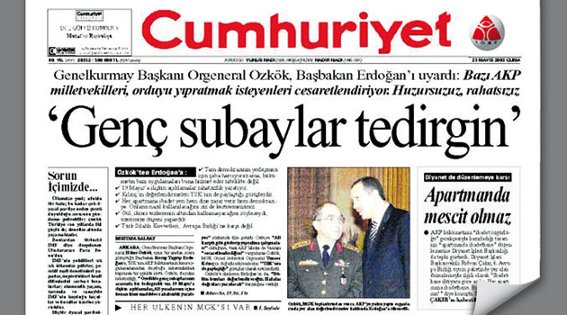 'Genç Subaylar' Manşeti Balyoz Delili