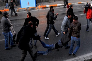 Taksim'de Protesto Gösterisi