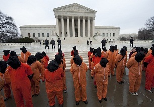 Beyaz Saray'da Guantanamo Protestosu(FOTO)