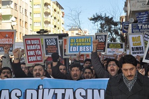 Diyarbakır'da Zalim Esad Protestosu(FOTO)