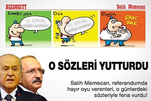 Salih Memecan "Hayırcıları" Çizdi