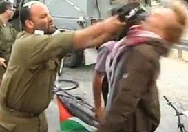 Siyonist Subay'ın Aktivistlere Müdahalesi(VİDEO)