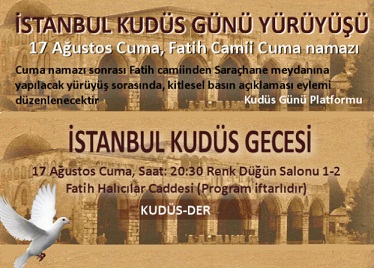 Fatih'de Kudüs Günü Programı