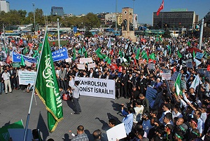 Taksim'de Peygamber'e Sadakat Eylemi