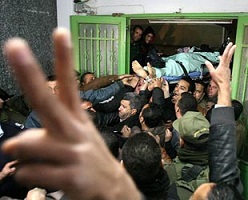 Filistin'de Cenaze Gerginliği