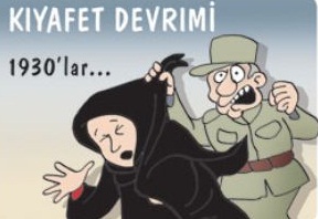 Başörtüsü Zulmünde Bugün (Karikatür)
