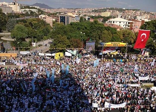Ankara'da ve Gaziantep'te Mazlumlarla Dayanışma Mitingi(FOTO)