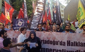 ABD Konsolosluğu Önünde Eylem Düzenlendi