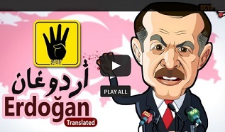 Mısır'da Erdoğan Animasyonu(VİDEO)