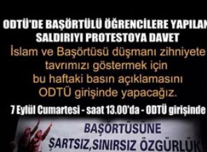 ODTÜ'de Başörtüsüne Özgürlük Protestosu