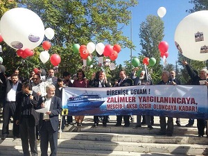 İsrail Büyükelçiliği Önünde Basın Açıklaması(FOTO)