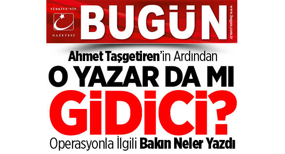 Bugün Yazarı: Bu Yapı Tavsiye Edilmeli