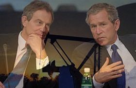 Bush ve Blair Çocukların Diline Düştü