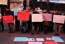 Suriye'deki tutuklama ve kaçırma olaylarına karşı eylem