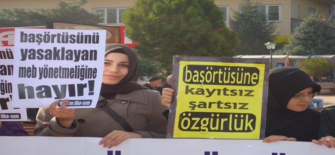 Başörtüsünü açtırana hapis cezası