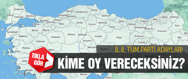 30 Mart Yerel Seçim Adayları Haritası!