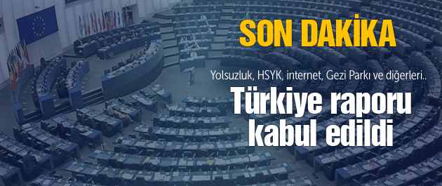 AP Türkiye Raporunu Kabul etti!