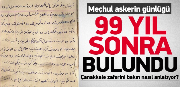Tam 90 Yıl Sonra Çanakkale Günlüğü Ortaya Çıktı