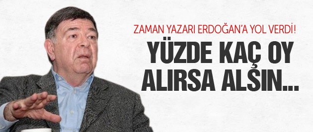 Zaman yazarı: AK Parti Yüzde Kaç Oy Alırsa Alsın