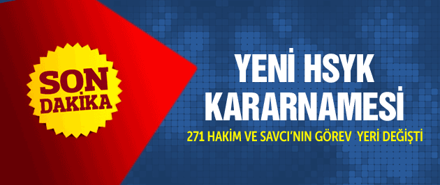 Yeni HSYK Krarnamesi! FLAŞ HABER