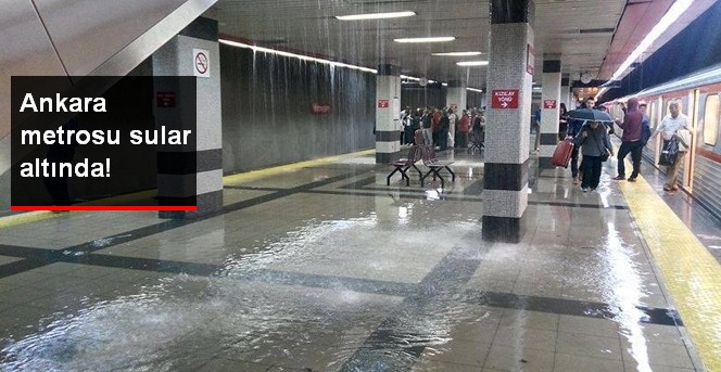 Ankara'da Batıkent Metorusunu Su Bastı