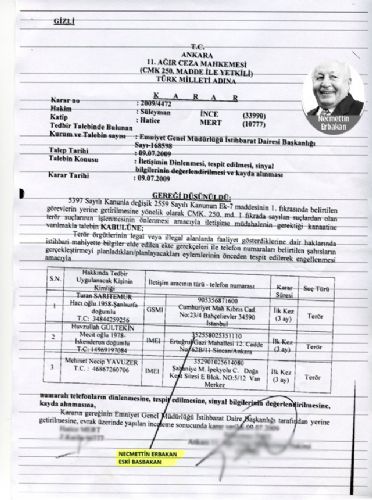 İşte Yok Denilen Dinlemelerin Belgeleri