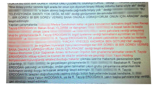 Şok Belge: "Örgüt Lideri" R. Tayyip Erdoğan