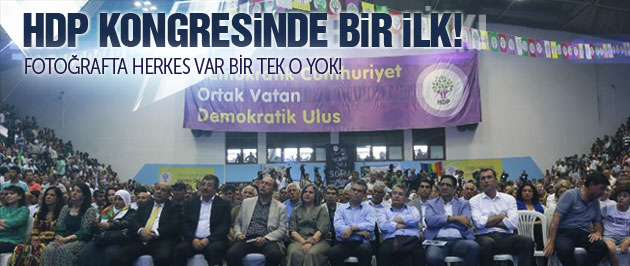 HDP kongresinde Öcalan için bir ilk!