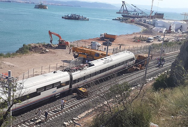 YHT test sürüşünde kaza