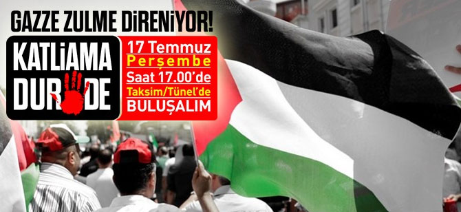 Gazze için yürüyoruz